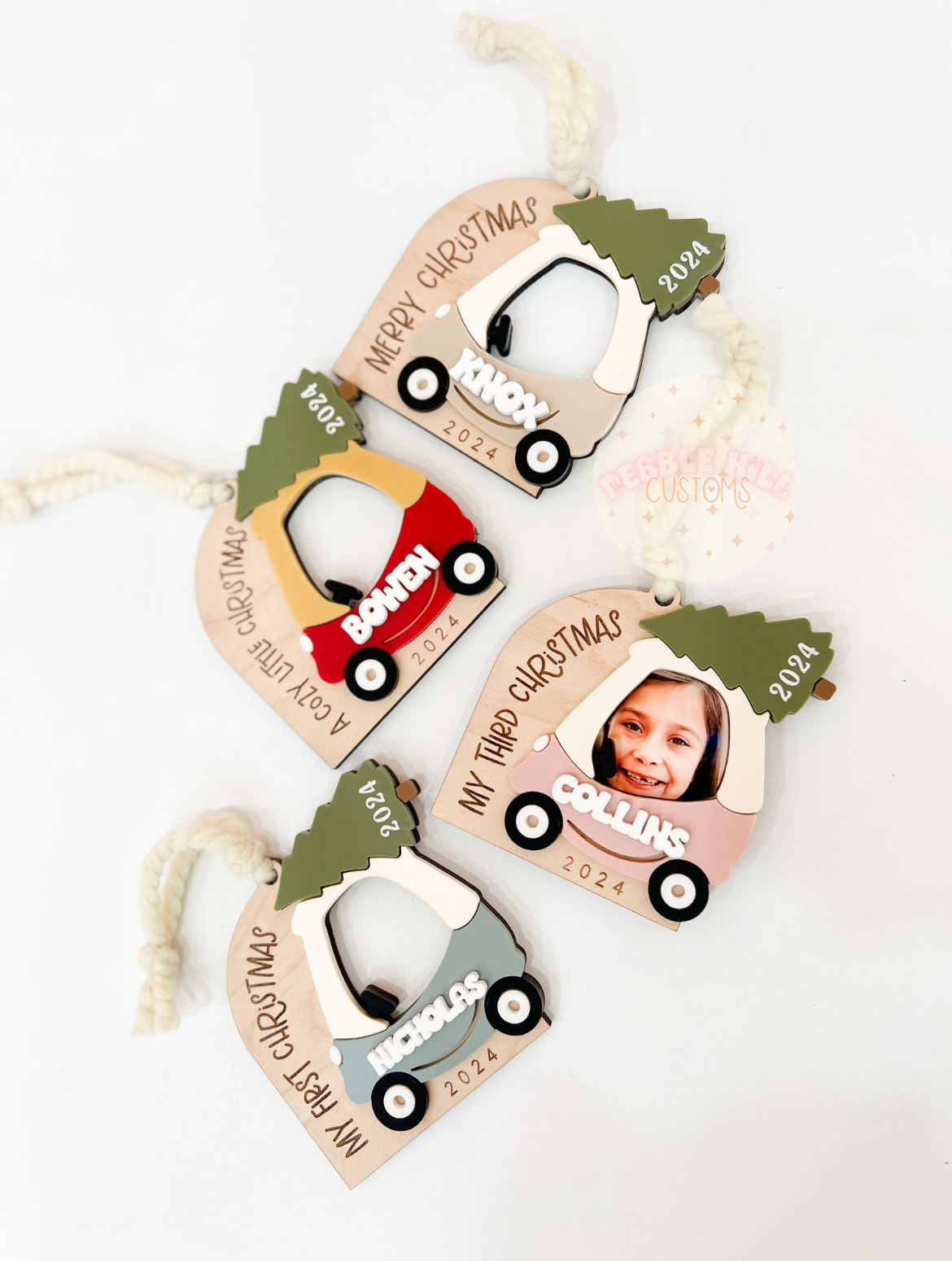 Cozy Coupe Photo Ornament (Arch)