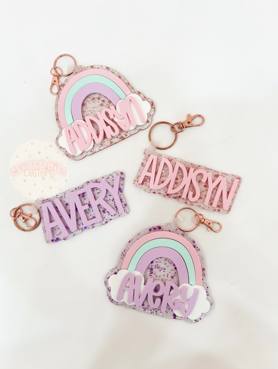 Rainbow Confetti Tag