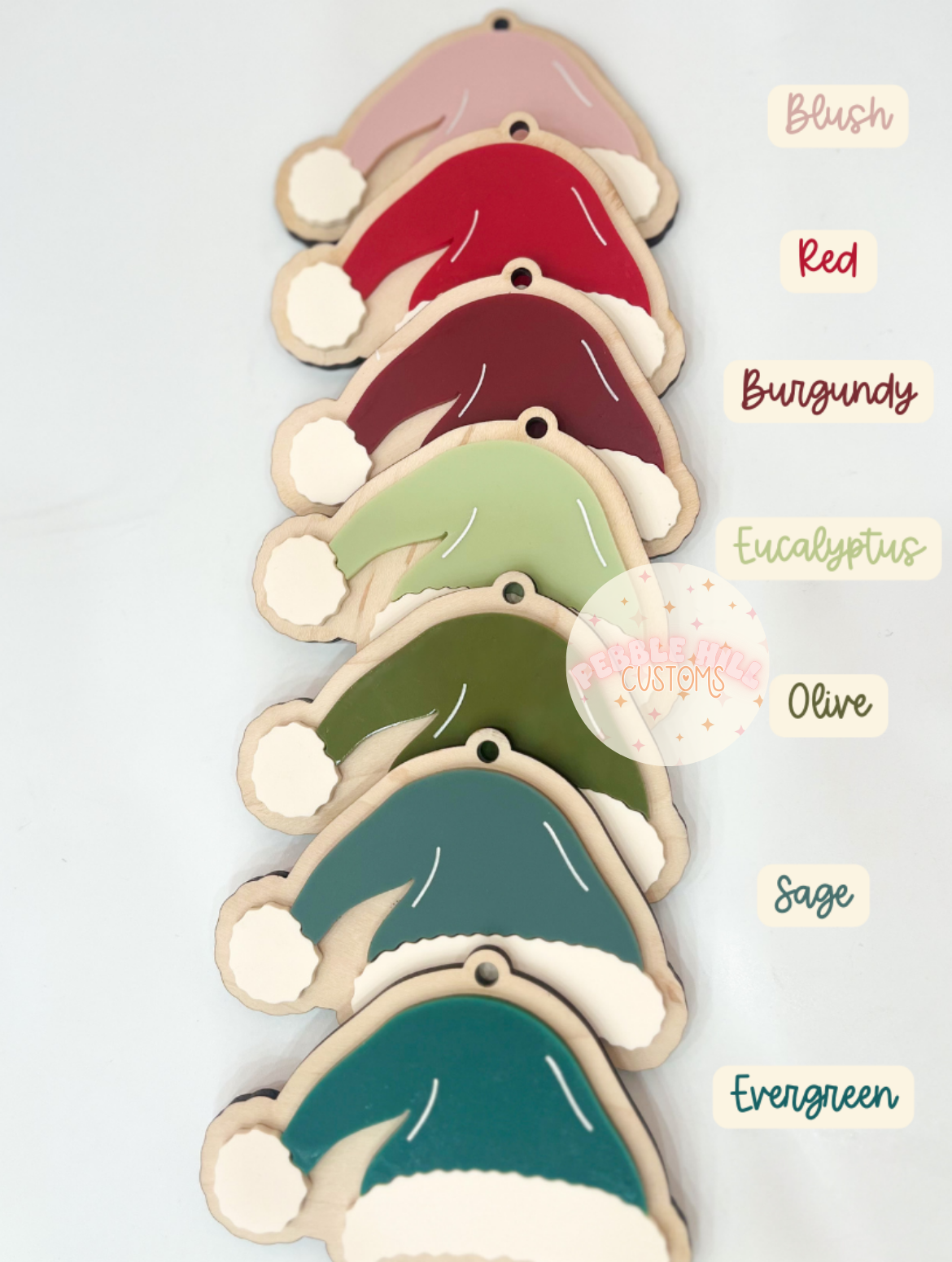 Santa Hat Tag
