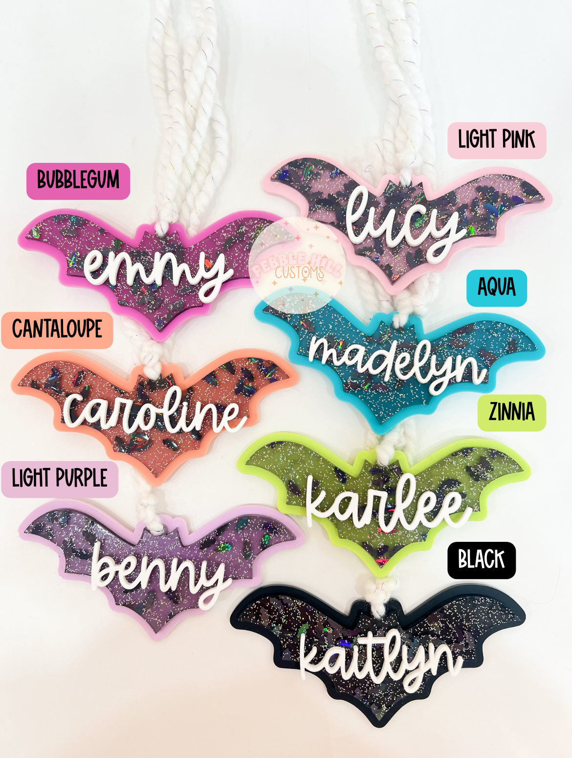 Glitter Bat Tag