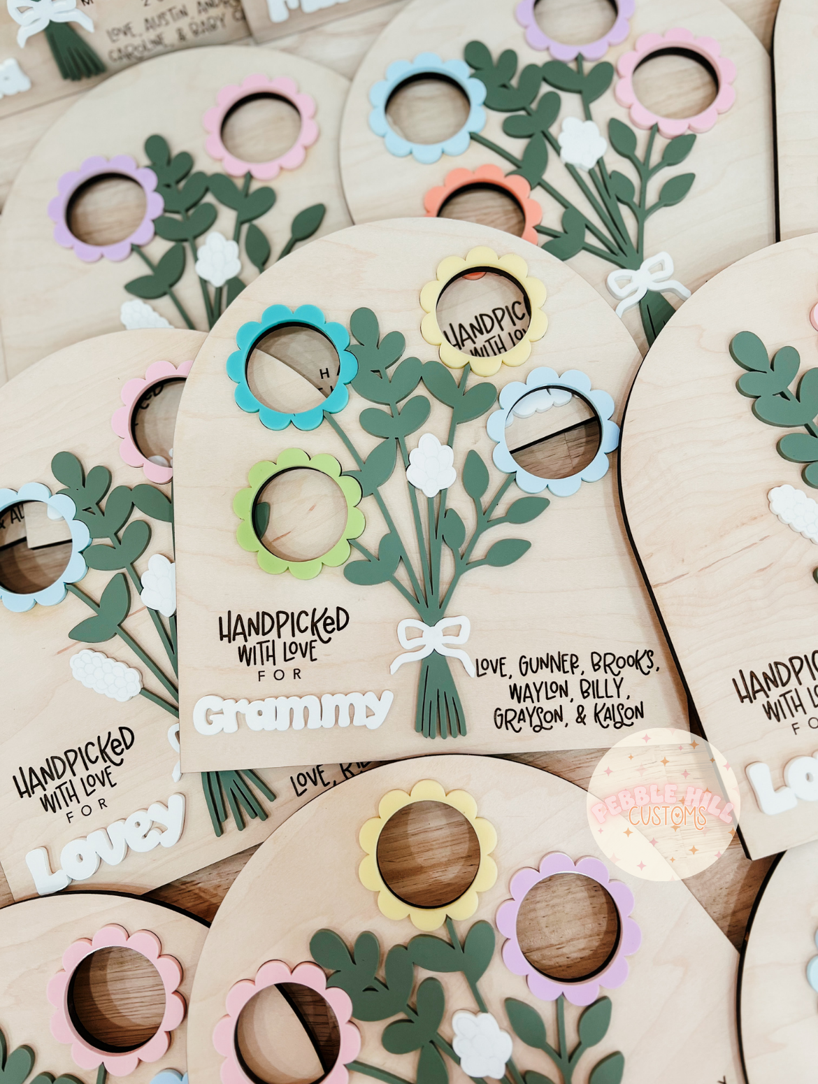 Flower Bouquet Photo Sign