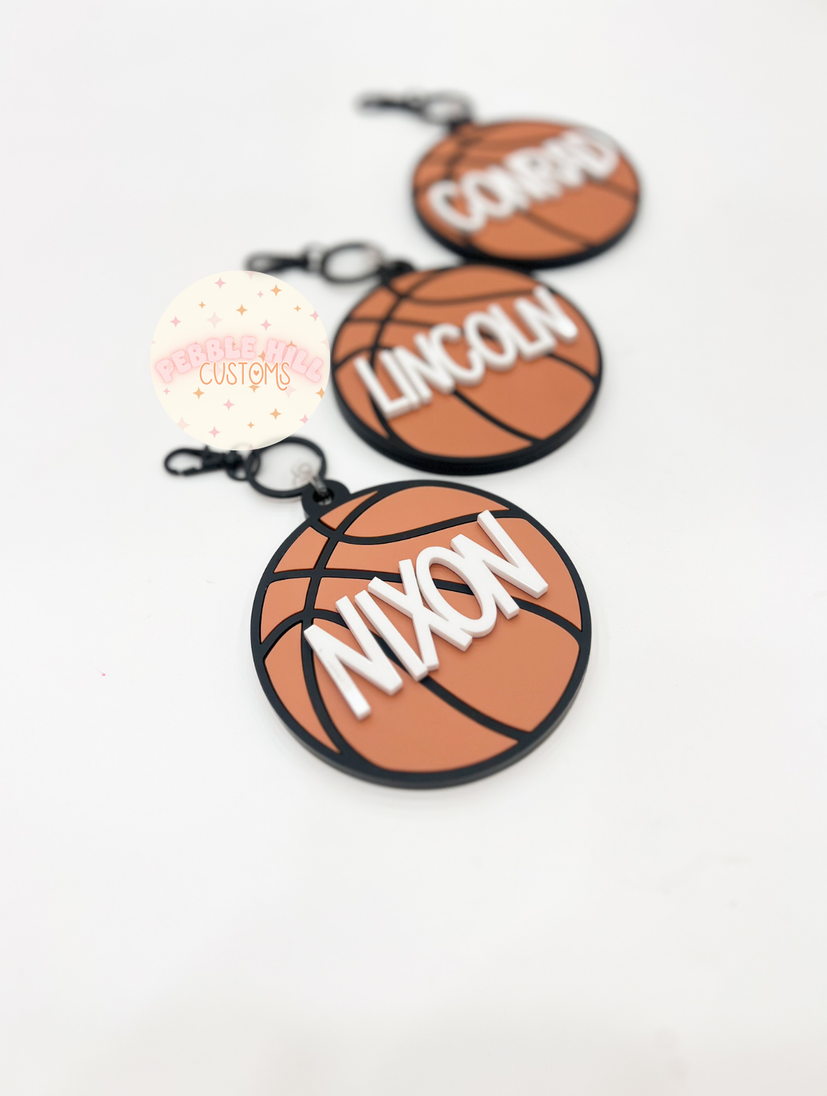 Basketball Backpack Tag