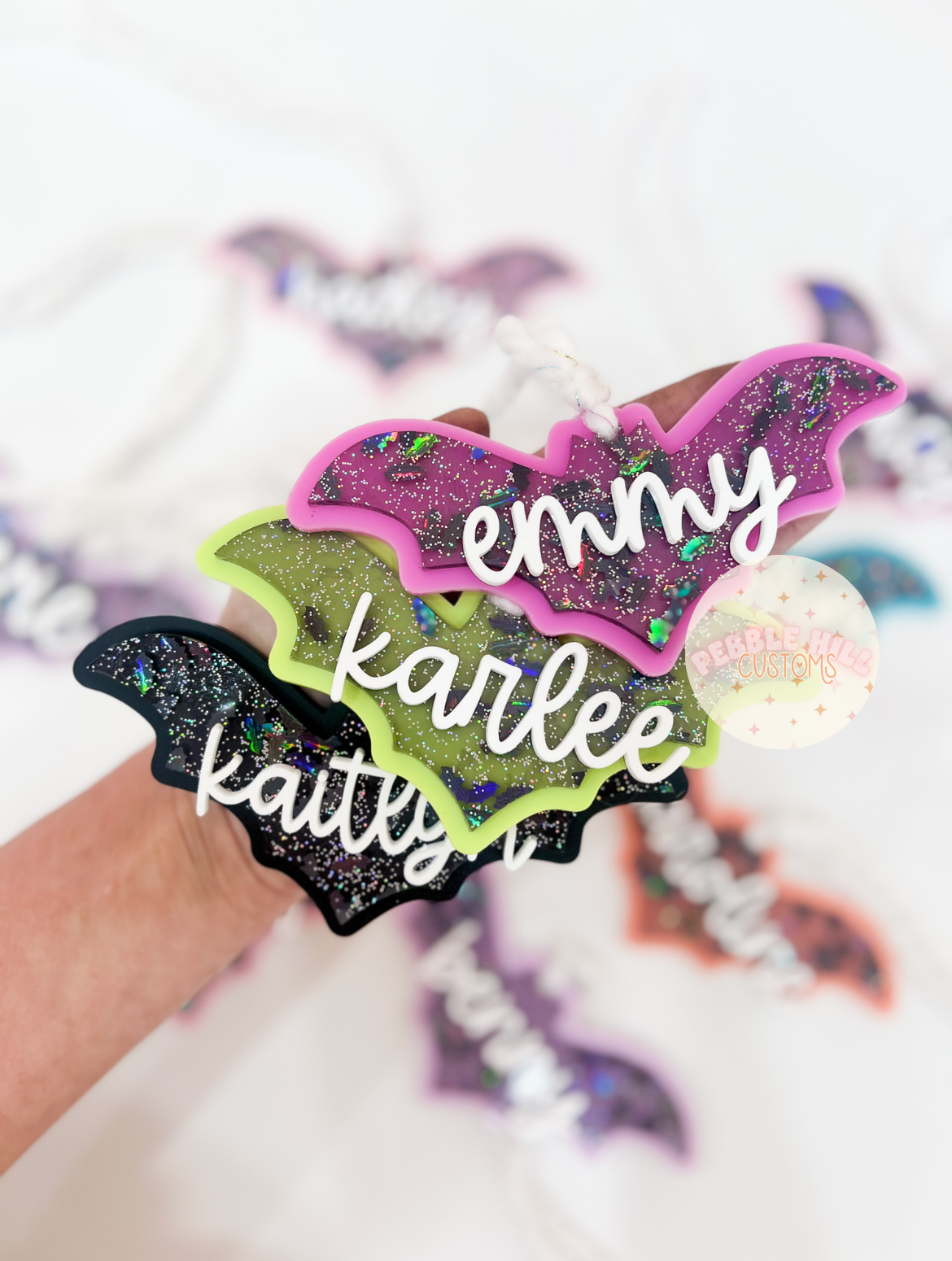 Glitter Bat Tag