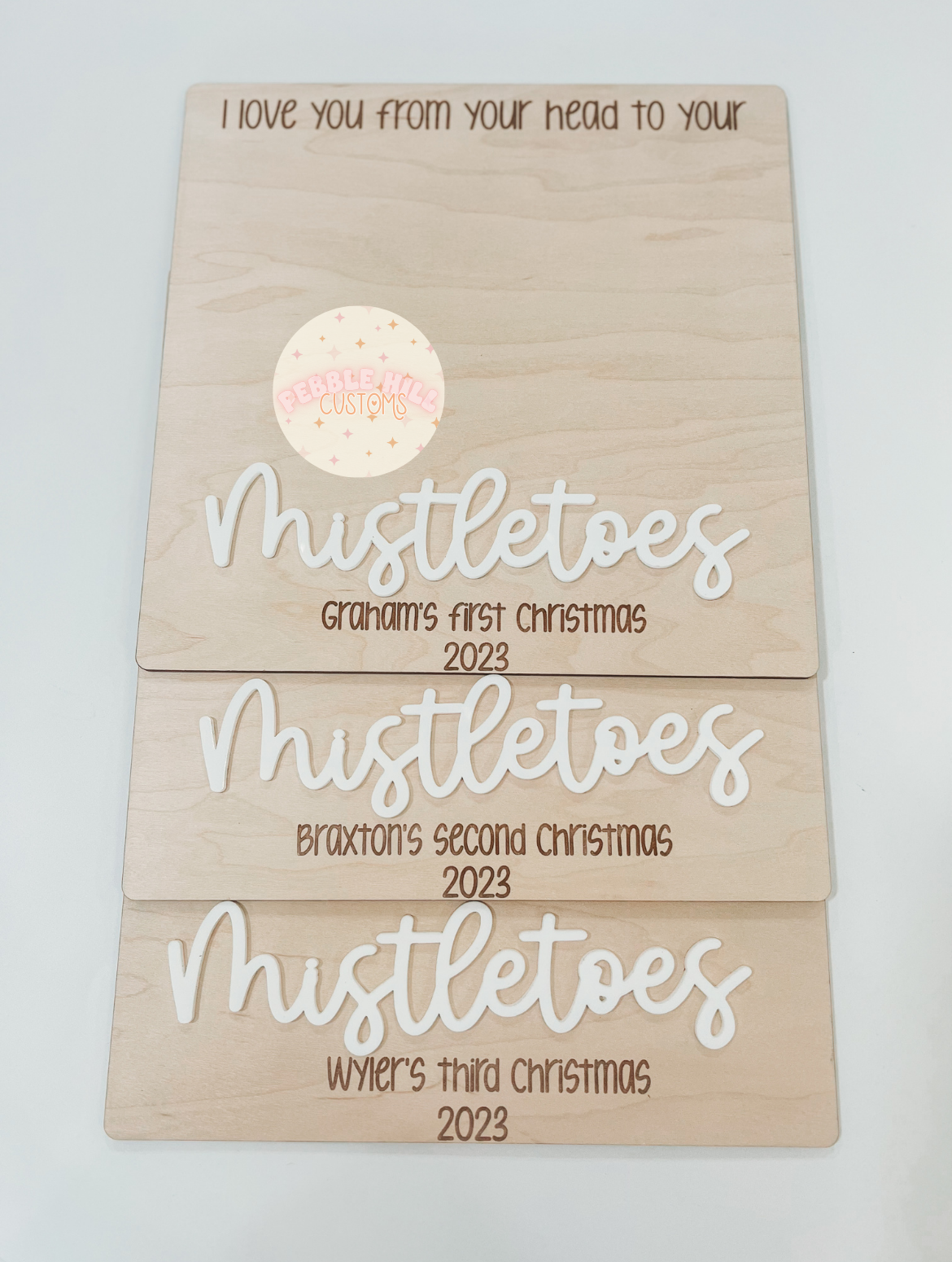 Mistletoes Footprint Sign