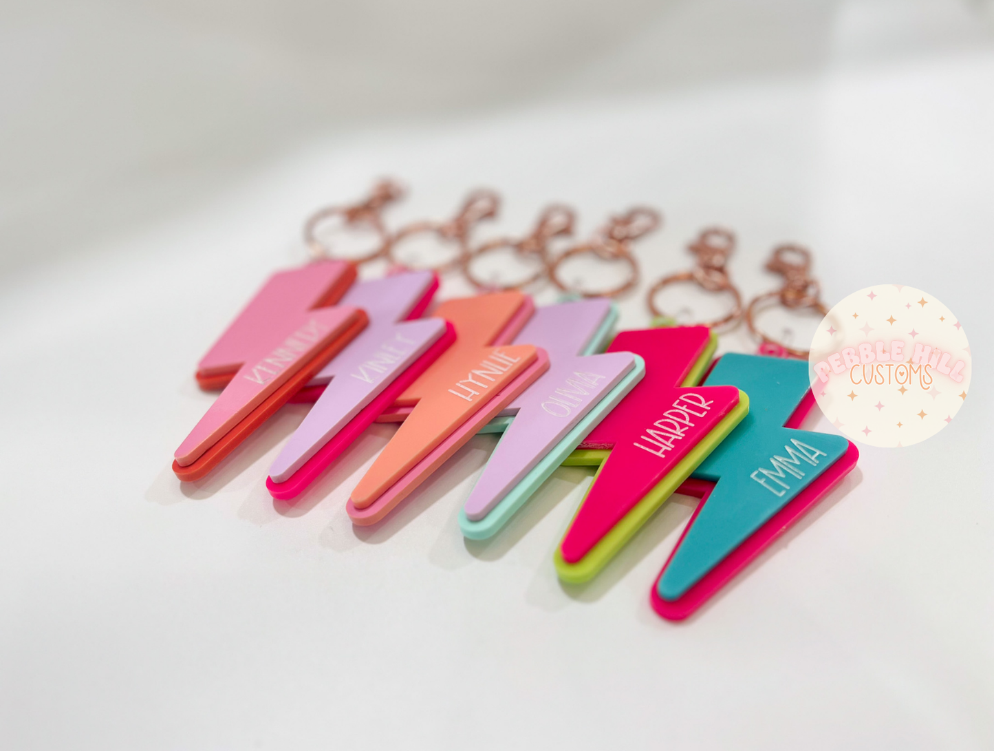 Bright Lightning Bolt Tags