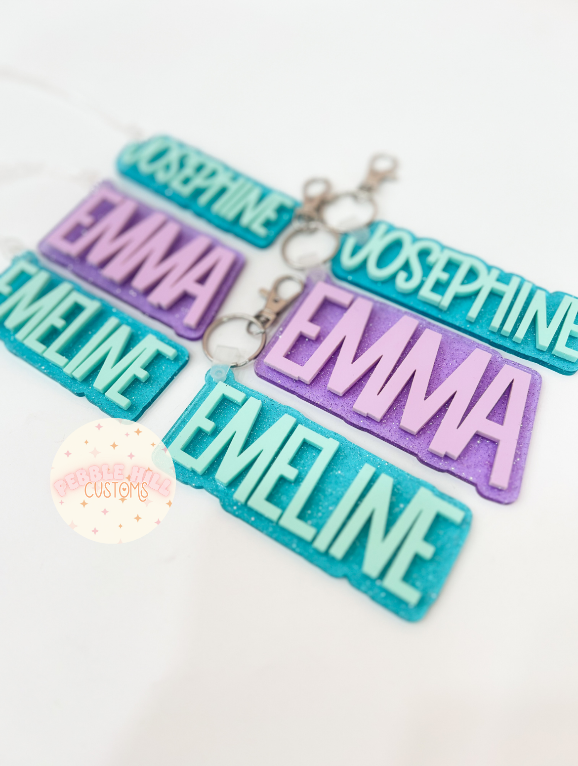 Shimmer Glimmer Backpack Tags