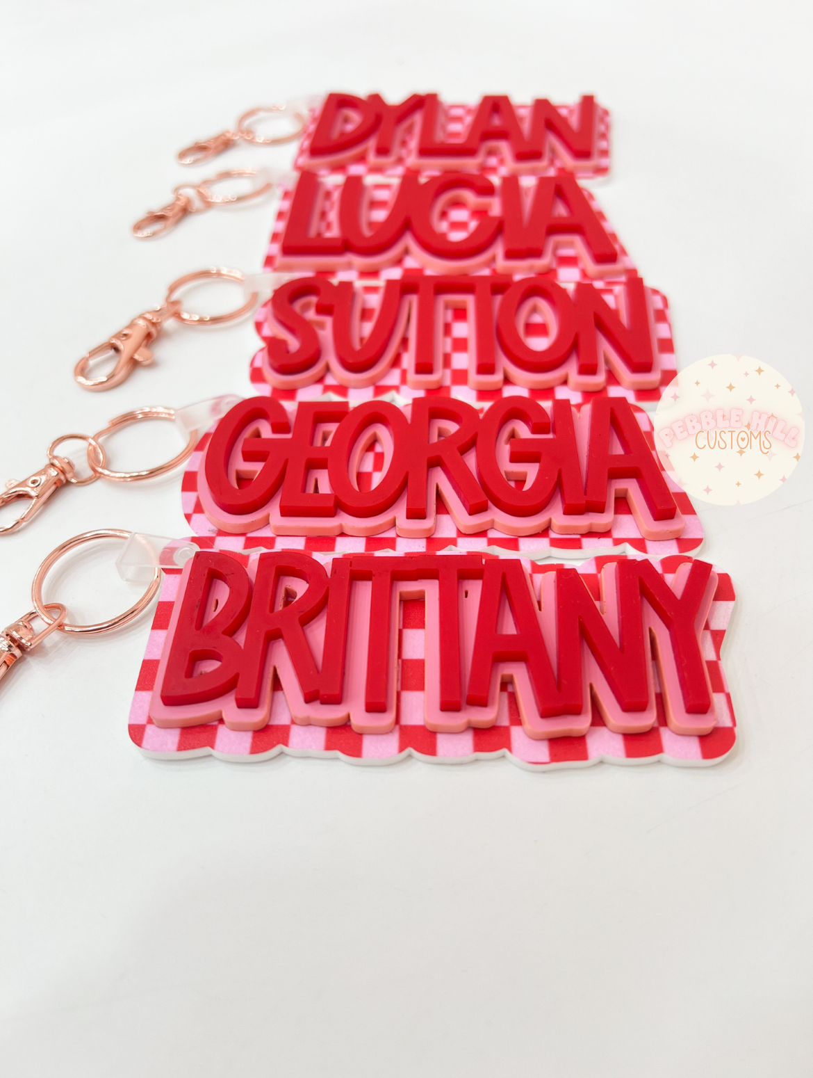 Pink/Red Checkered