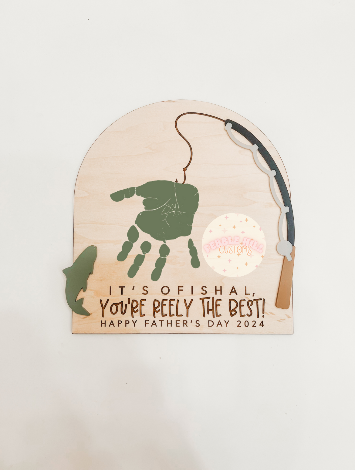 Fishing Handprint Sign