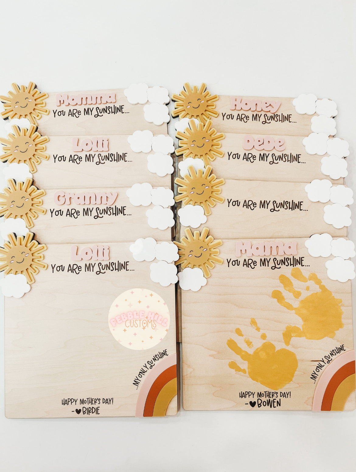 Mother's Day Sunshine Handprint Sign