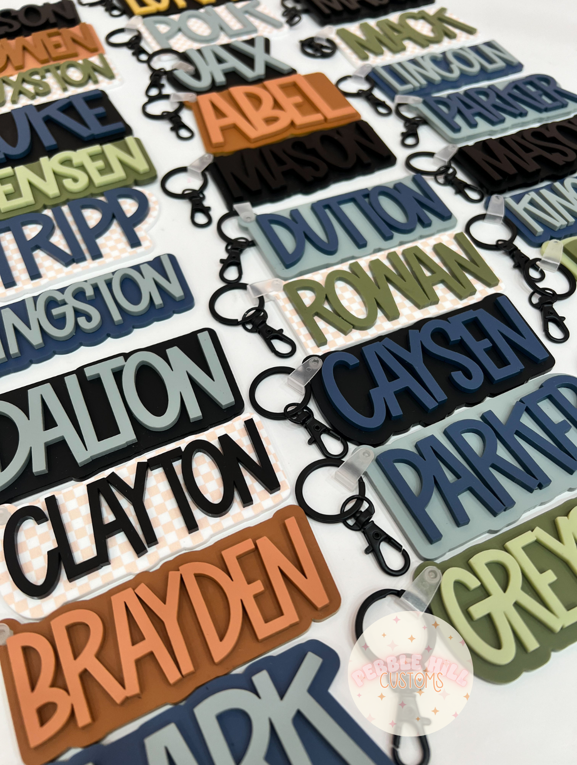 Matte Black Backpack Tags