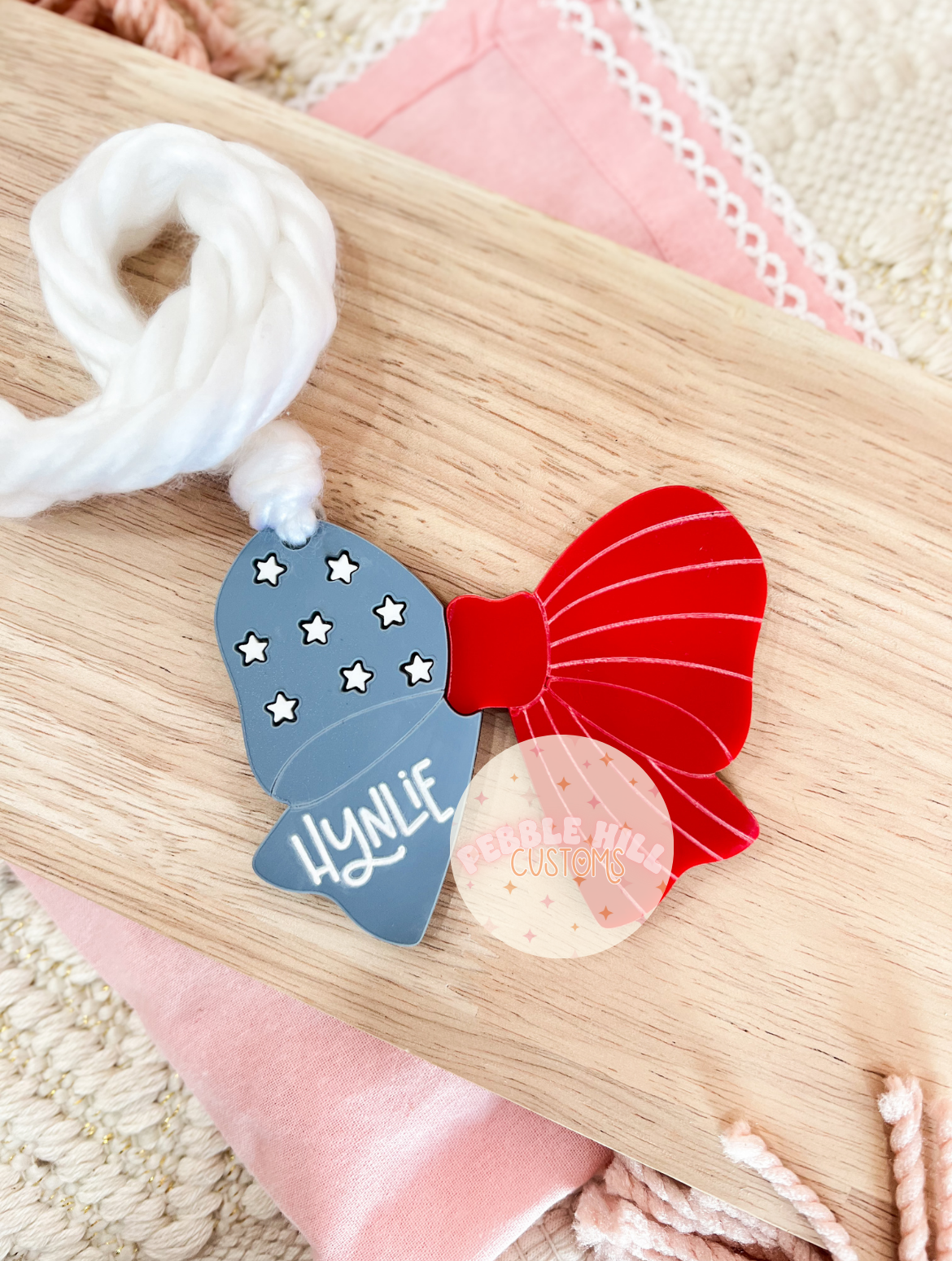 Patriotic Bow Tag