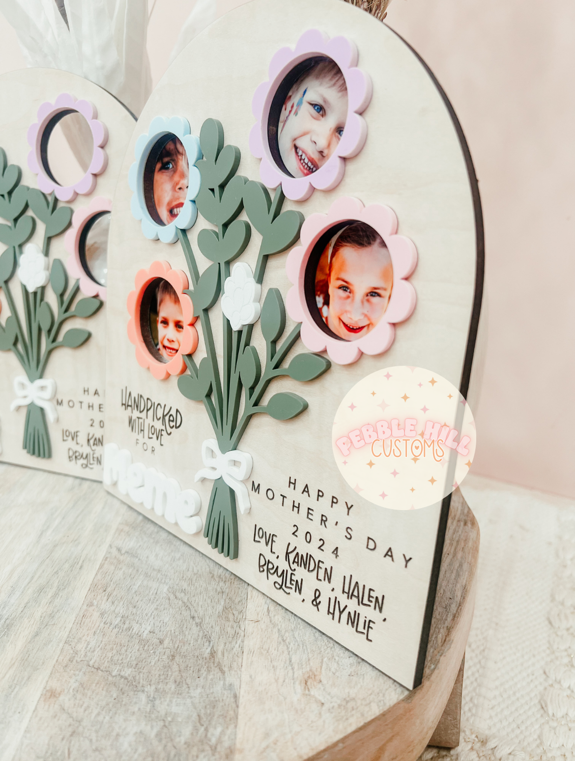 Flower Bouquet Photo Sign