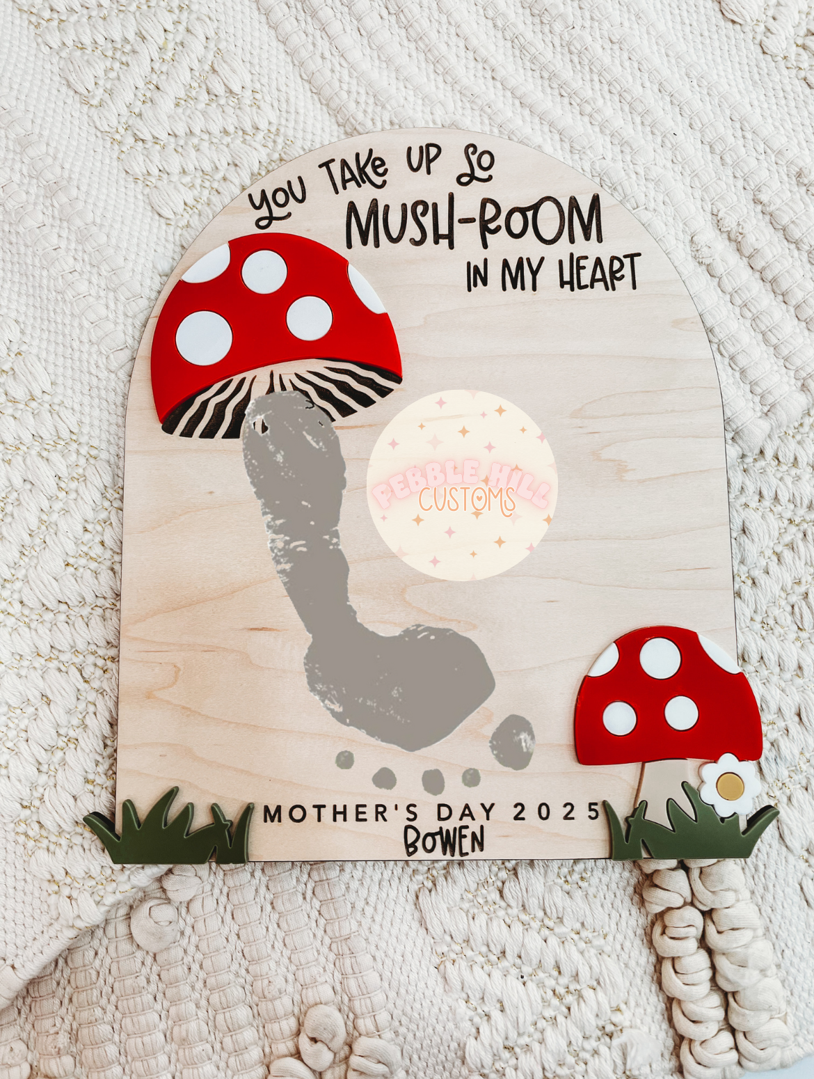 Mushroom Mother's Day Footprint