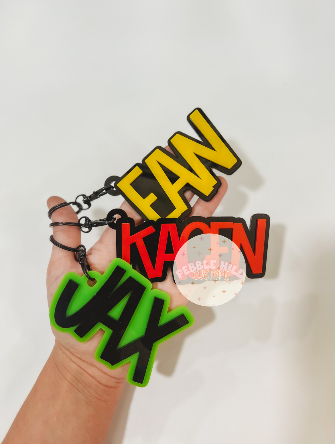 Black Backpack Tags