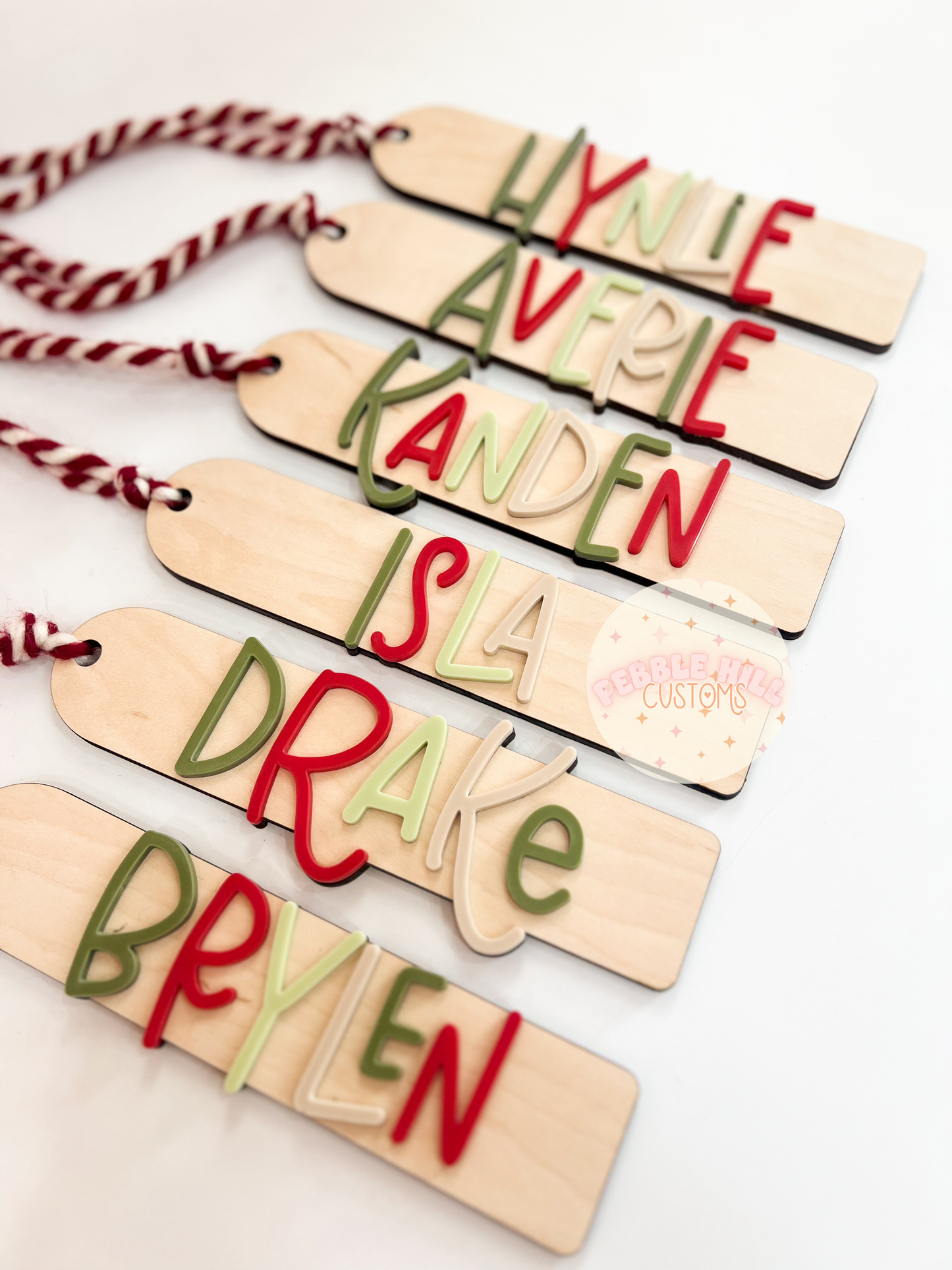 Christmas Ombre Stocking Tags