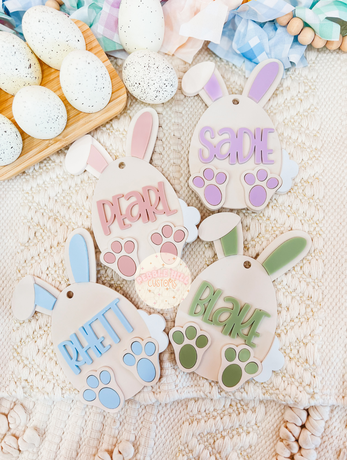 Easter Bunny Egg Tag