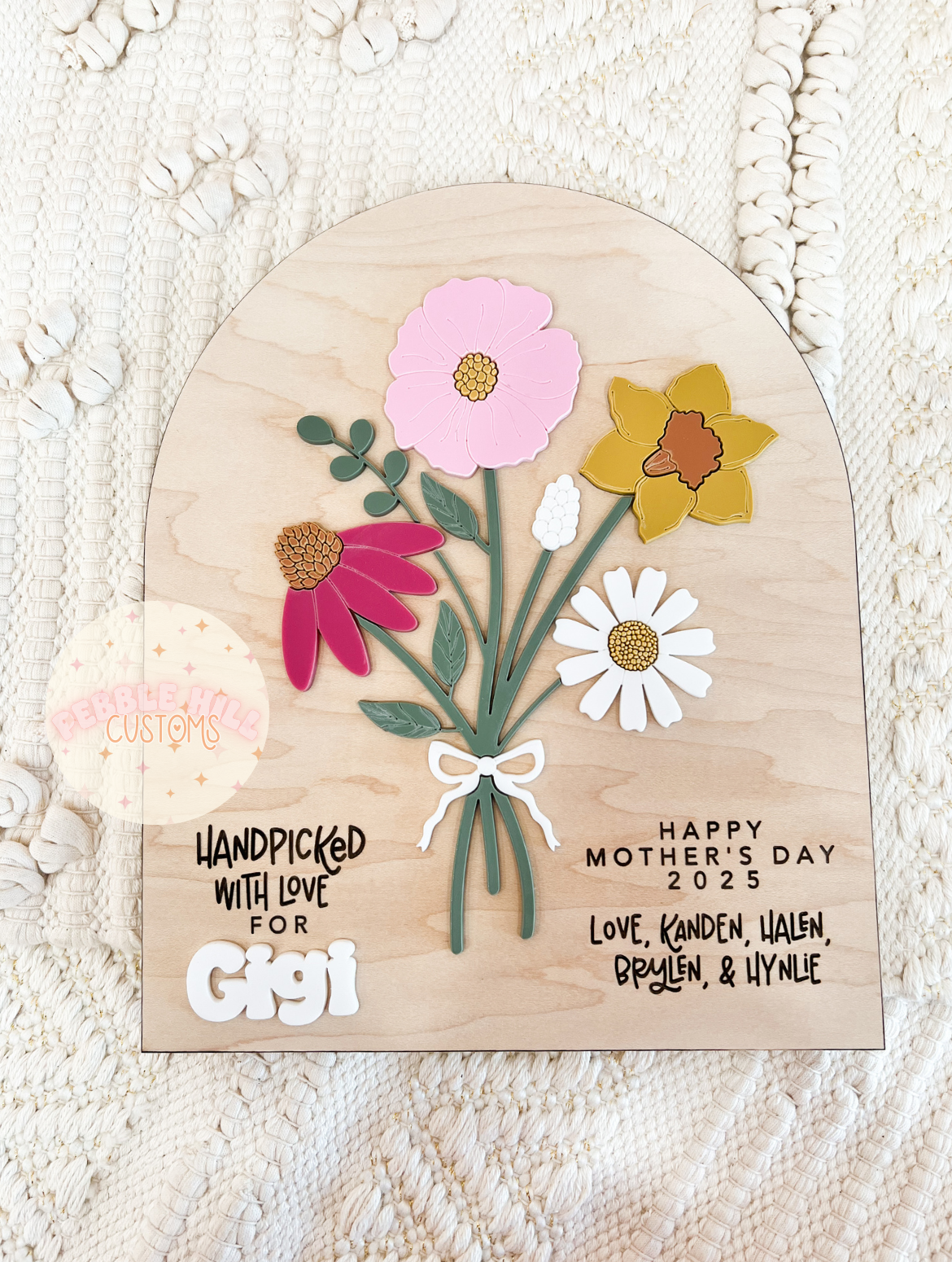 Flower Bouquet Mother's Day Sign