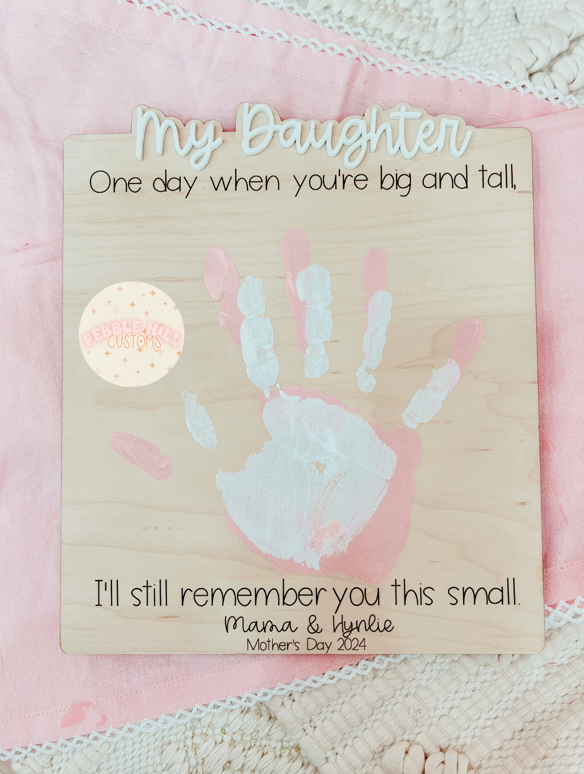 Mommy & Me Handprint Sign