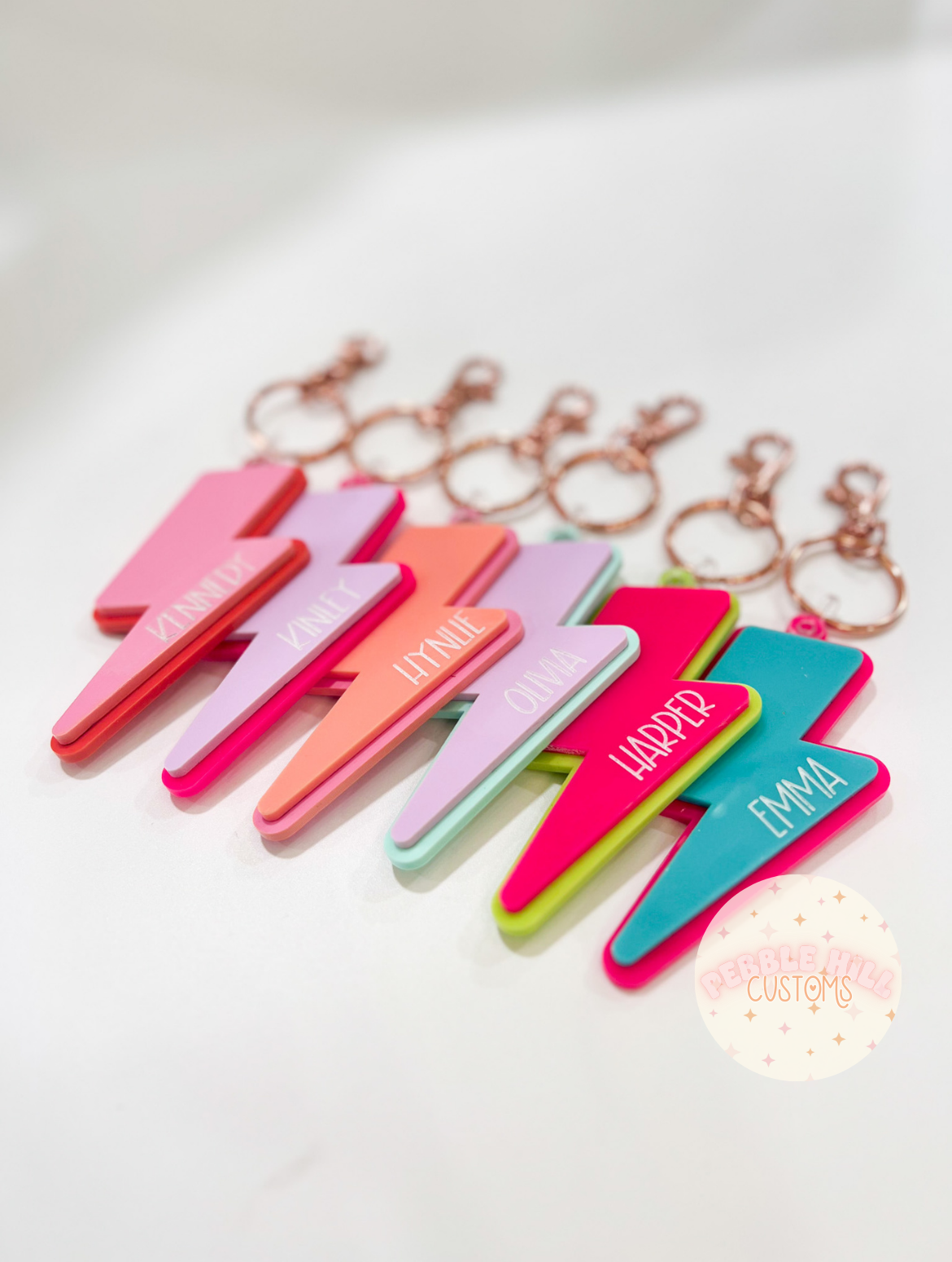 Bright Lightning Bolt Tags