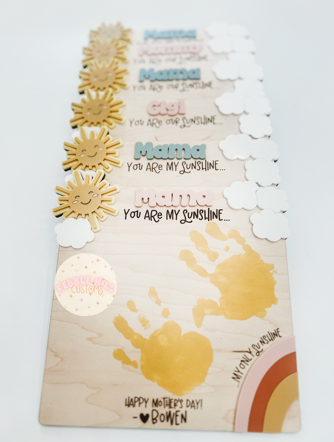 Mother's Day Sunshine Handprint Sign