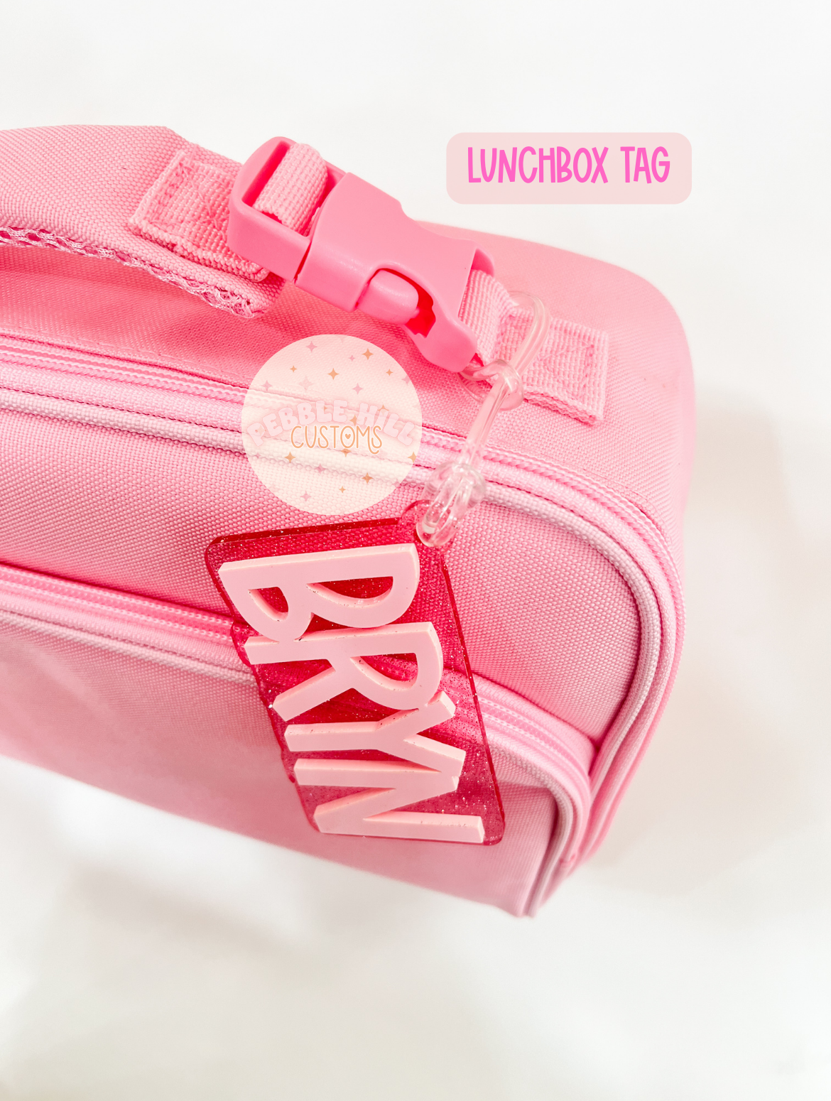 Clear Daisy Backpack Tag