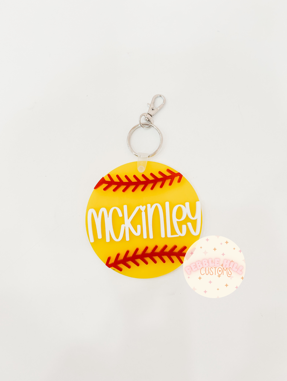 Softball Backpack Tag