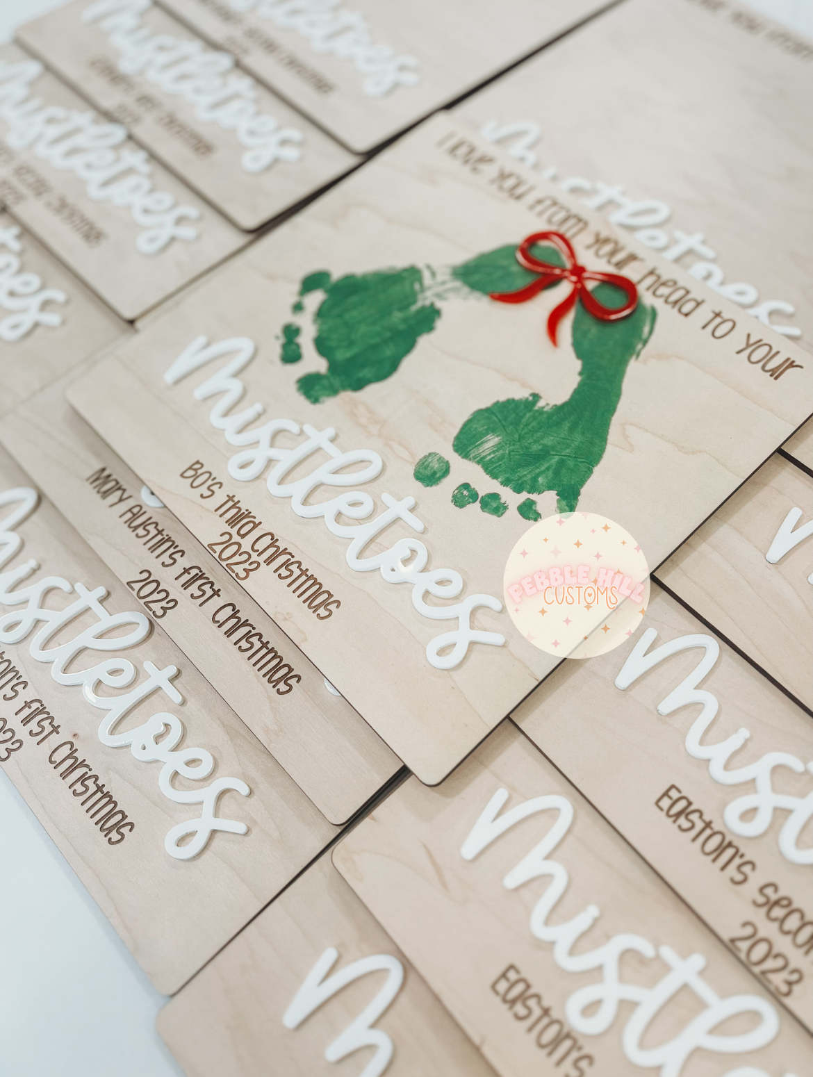 Mistletoes Footprint Sign