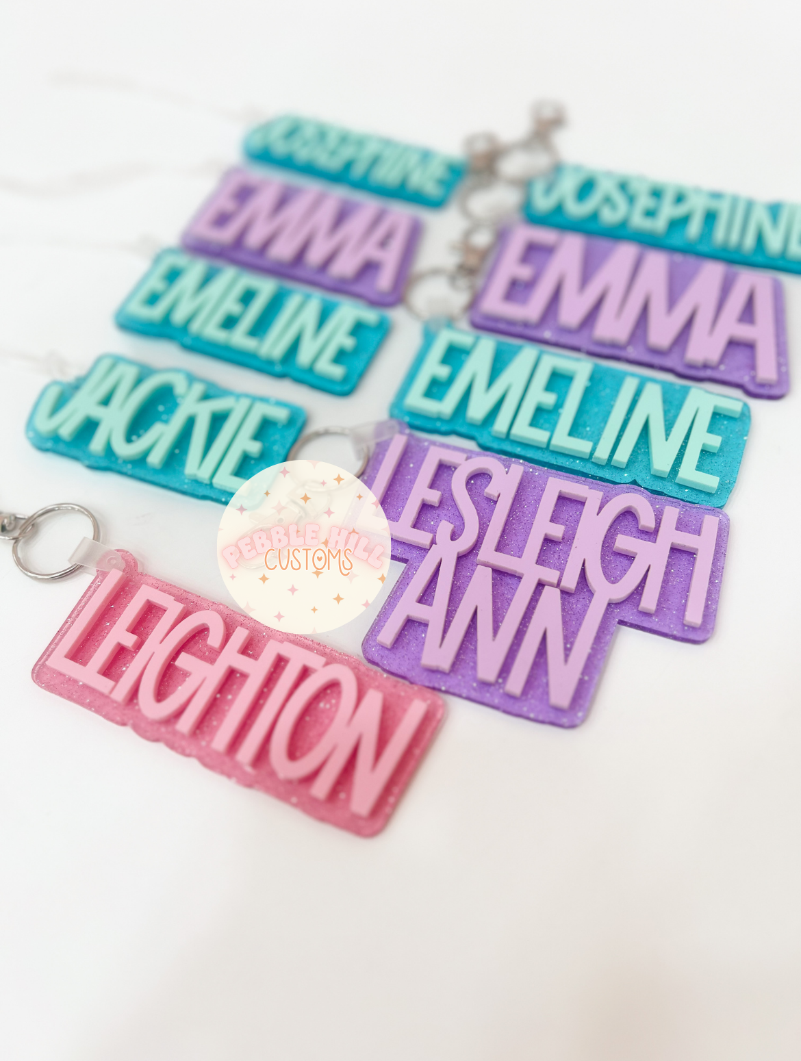 Shimmer Glimmer Backpack Tags