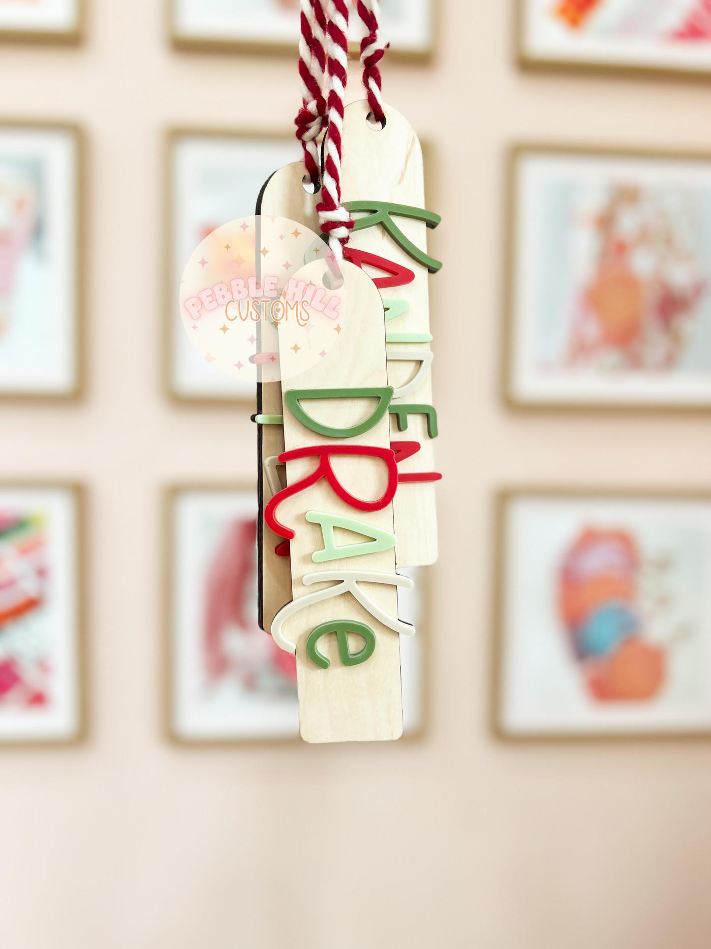 Christmas Ombre Stocking Tags
