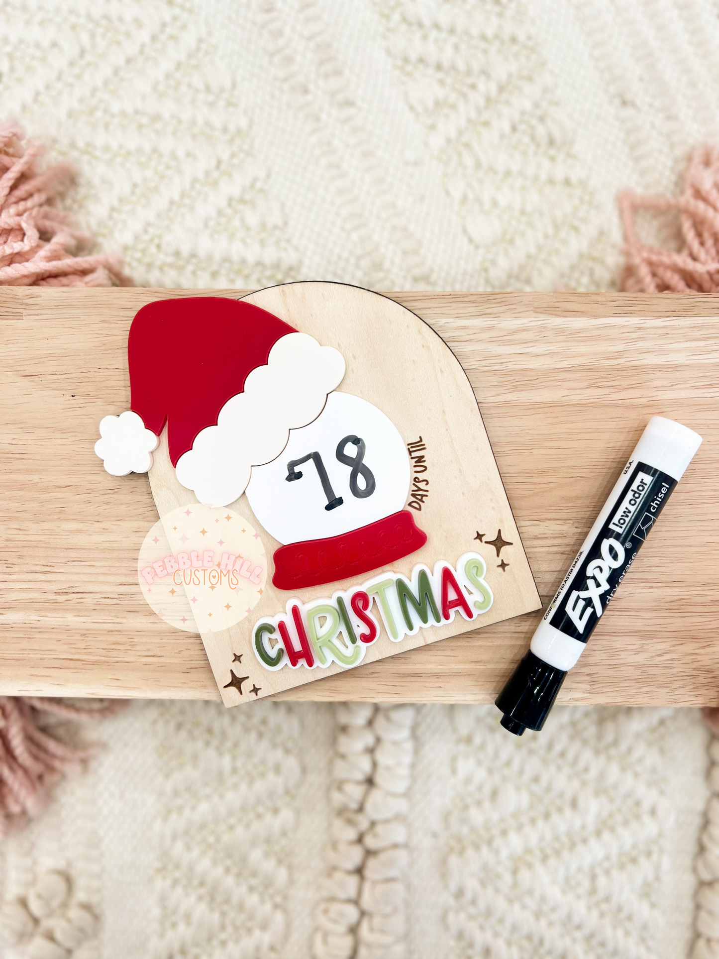 Christmas Countdown Sign