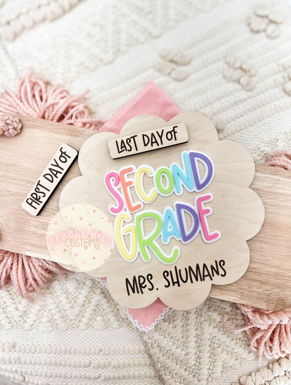 Scallop Classroom First/Last Day Sign