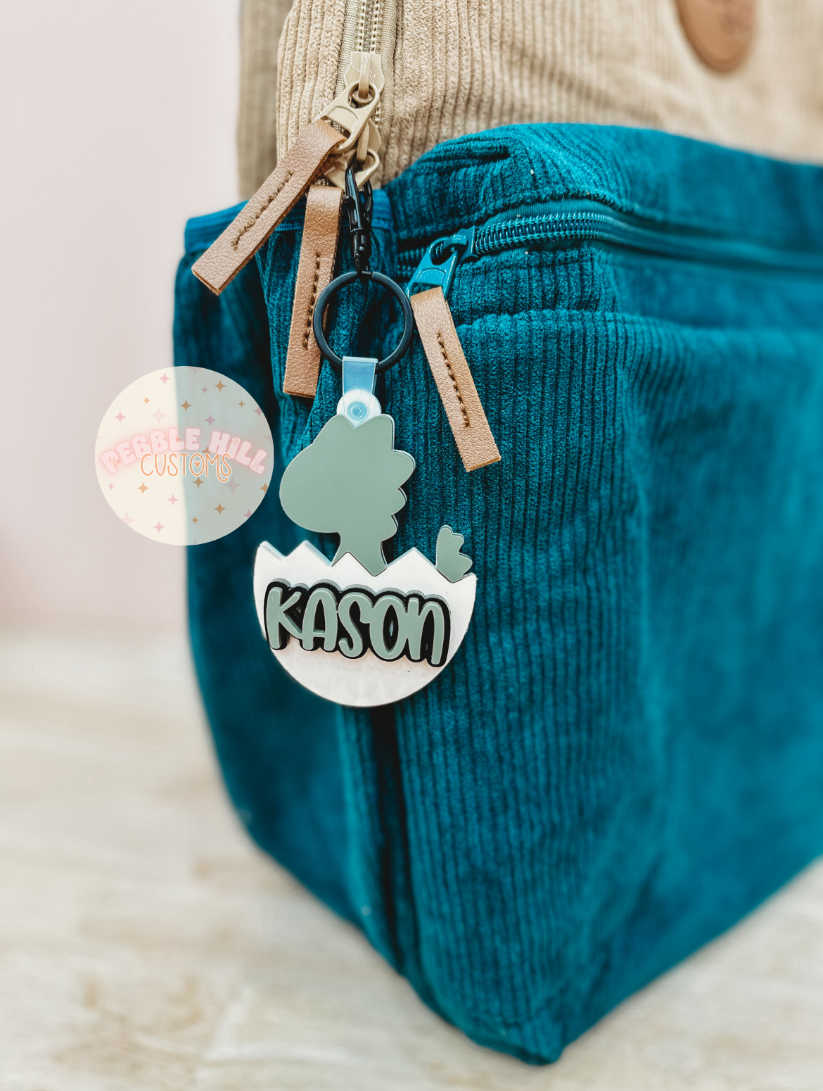 Dinosaur Backpack Tag