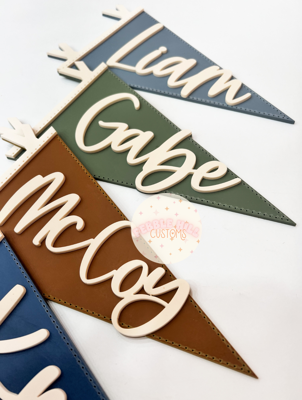 Pennant Flag Baby Name Sign