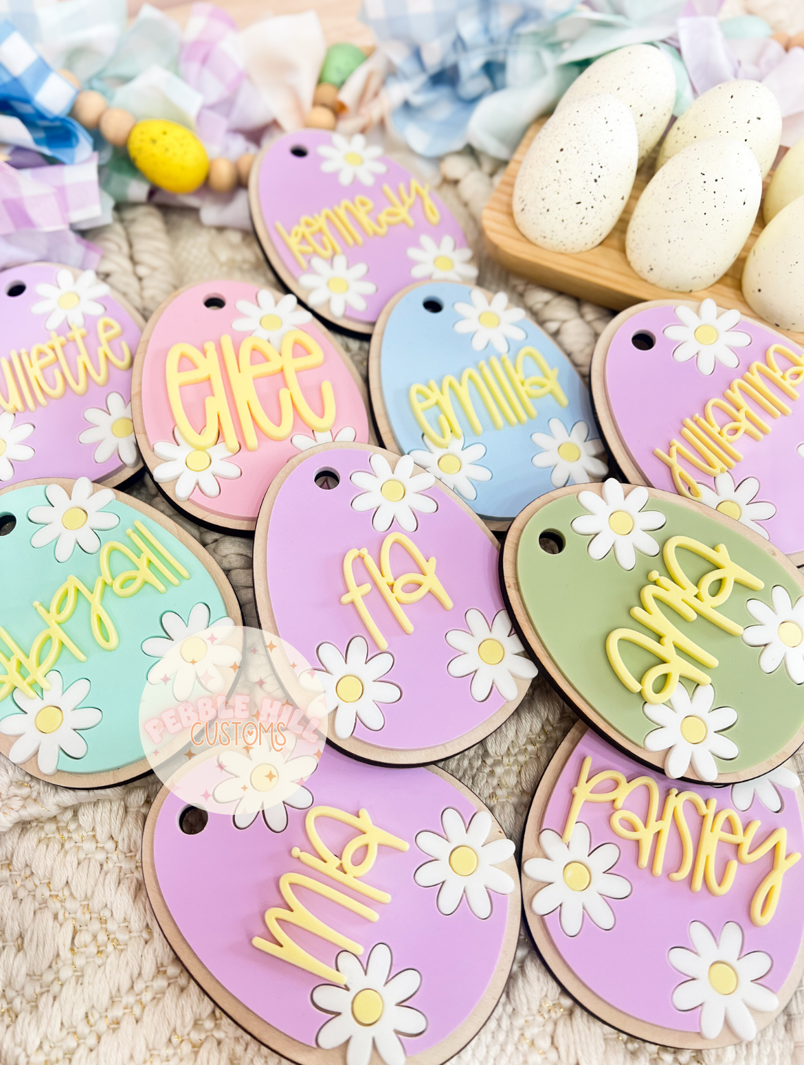 Daisy Egg Tag