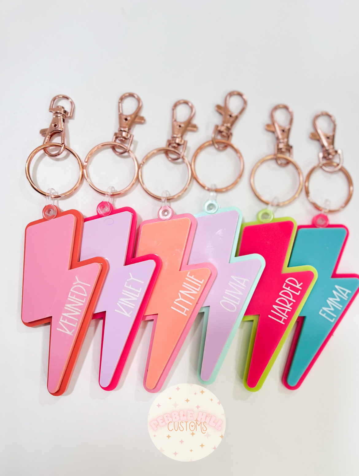 Bright Lightning Bolt Tags