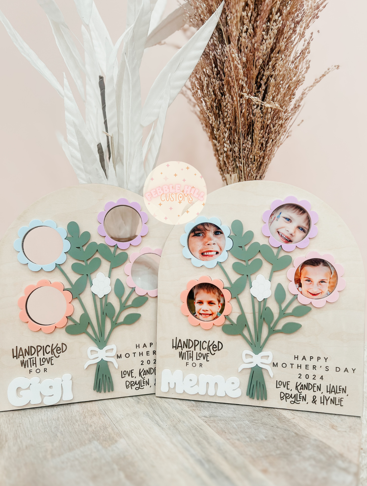 Flower Bouquet Photo Sign