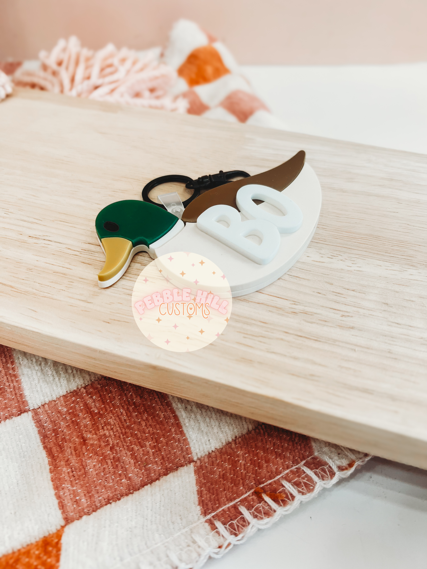 Mallard Duck Backpack Tag