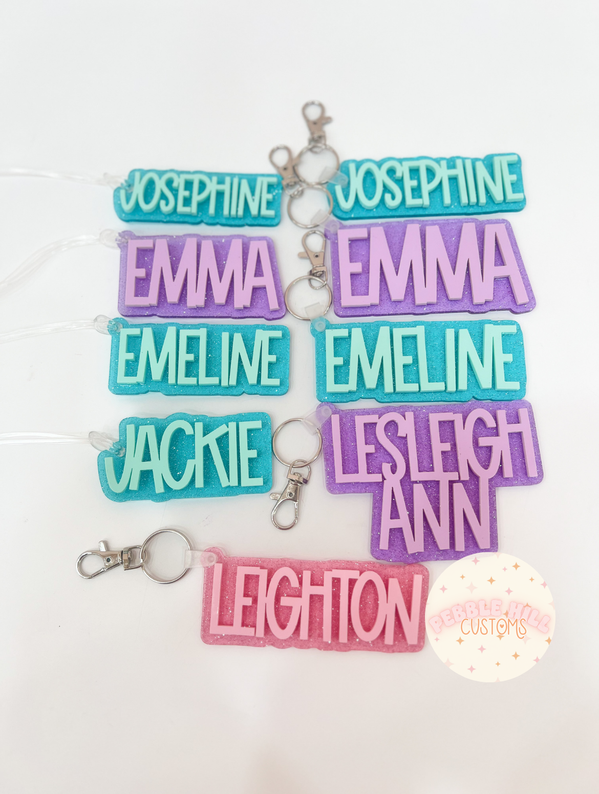 Shimmer Glimmer Backpack Tags