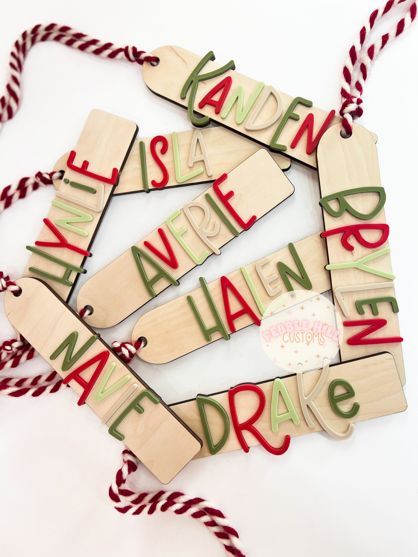 Christmas Ombre Stocking Tags