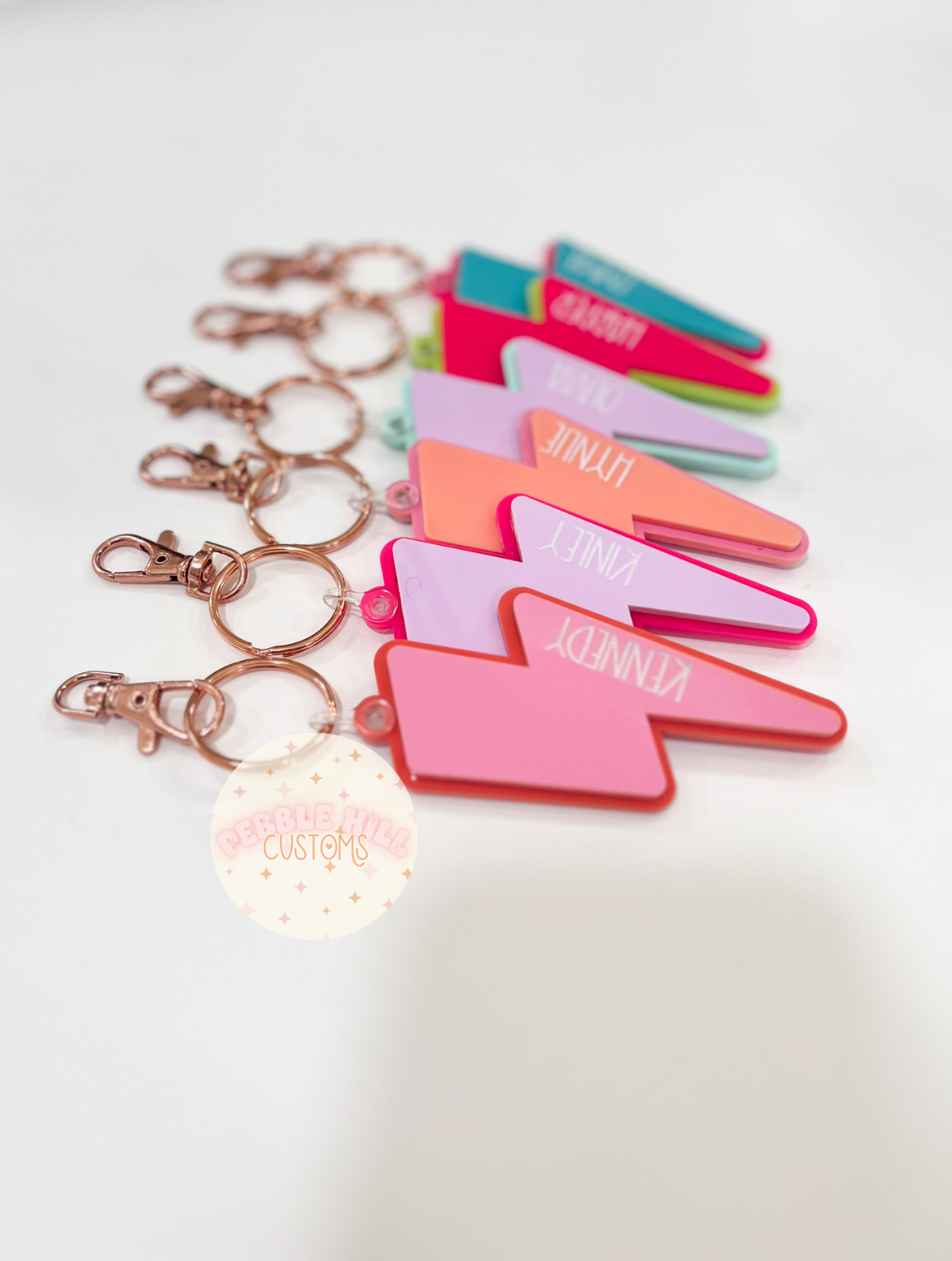 Bright Lightning Bolt Tags