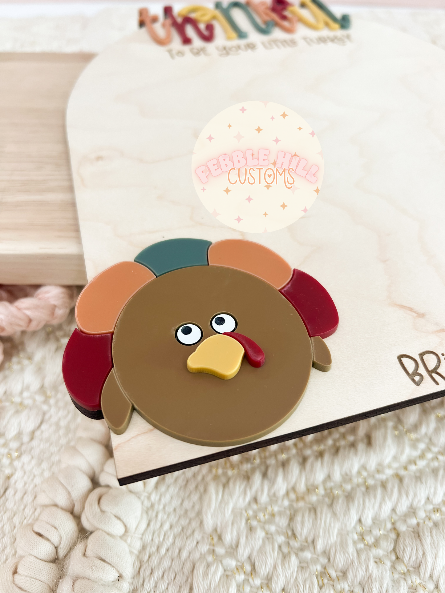 Turkey Thanksgiving Handprint Sign