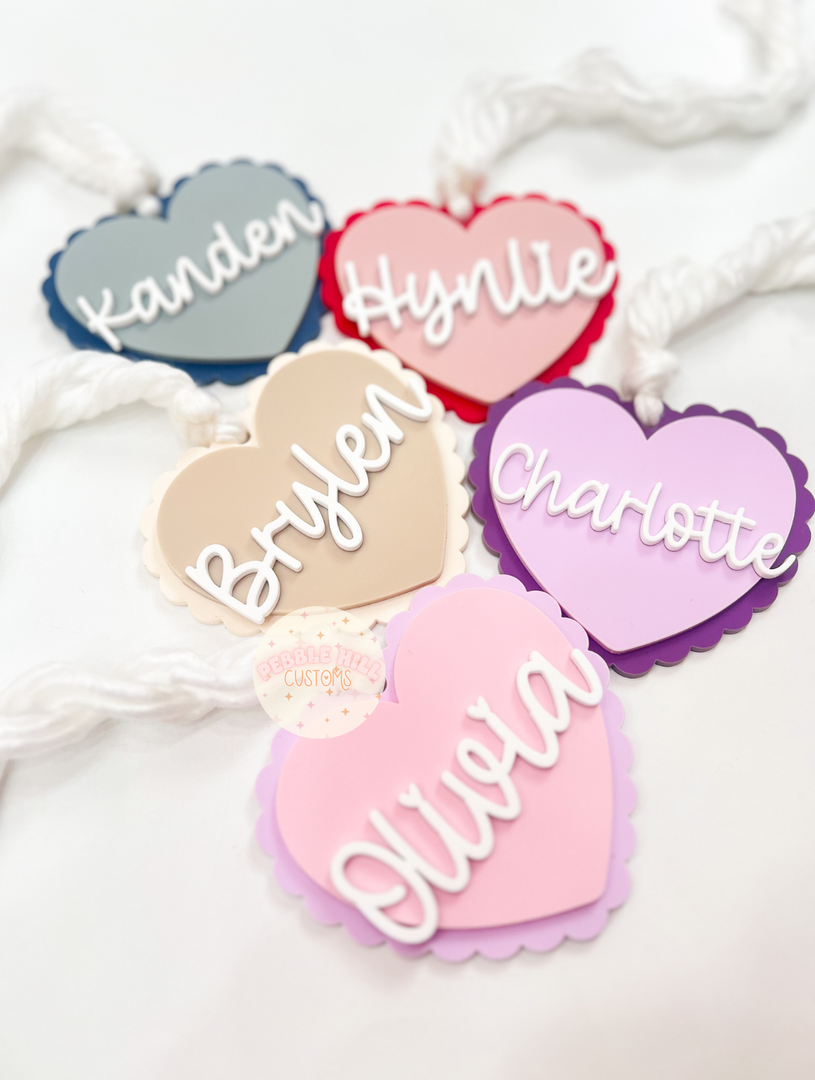 Scallop Heart Tag