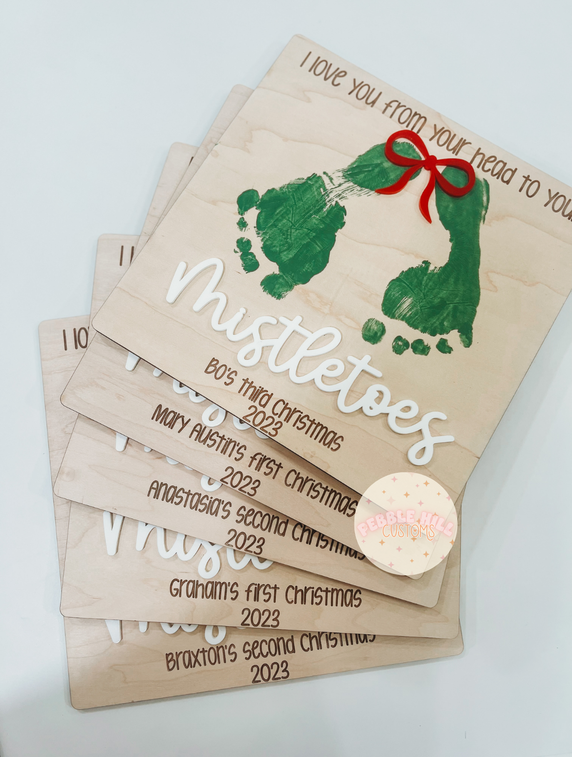 Mistletoes Footprint Sign