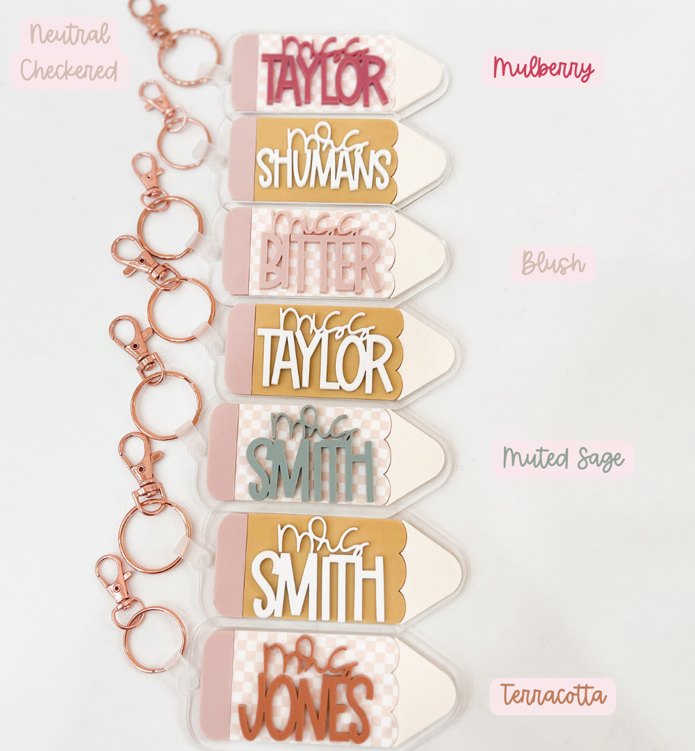 Pencil Keychain