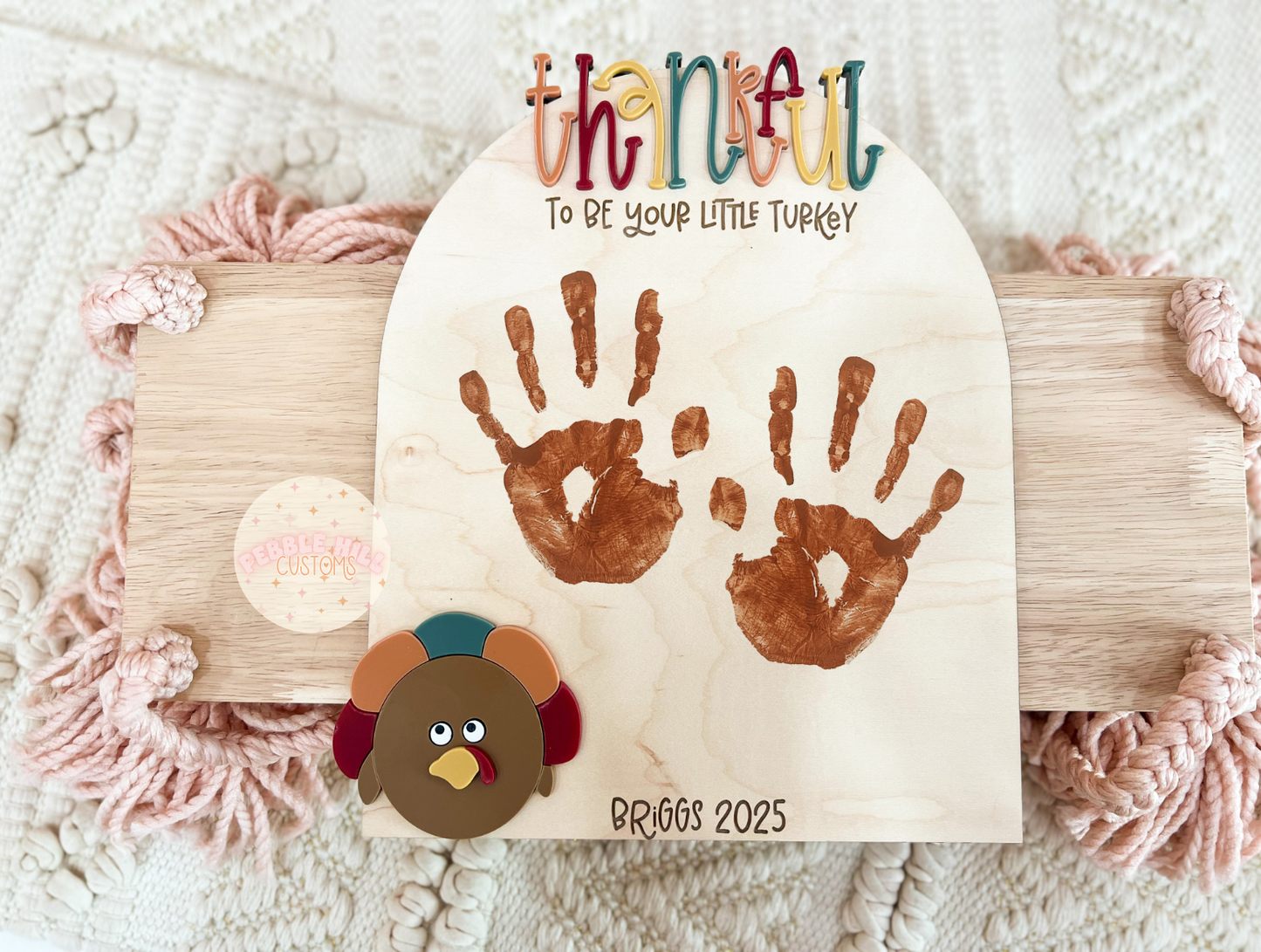 Turkey Thanksgiving Handprint Sign