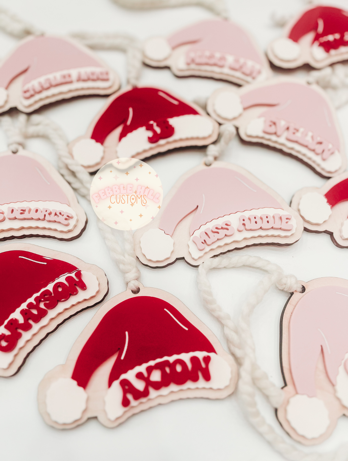 Santa Hat Tag