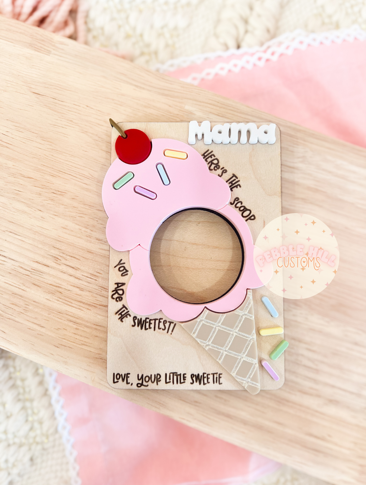 Ice Cream Mother's Day Photo Frame Magnet