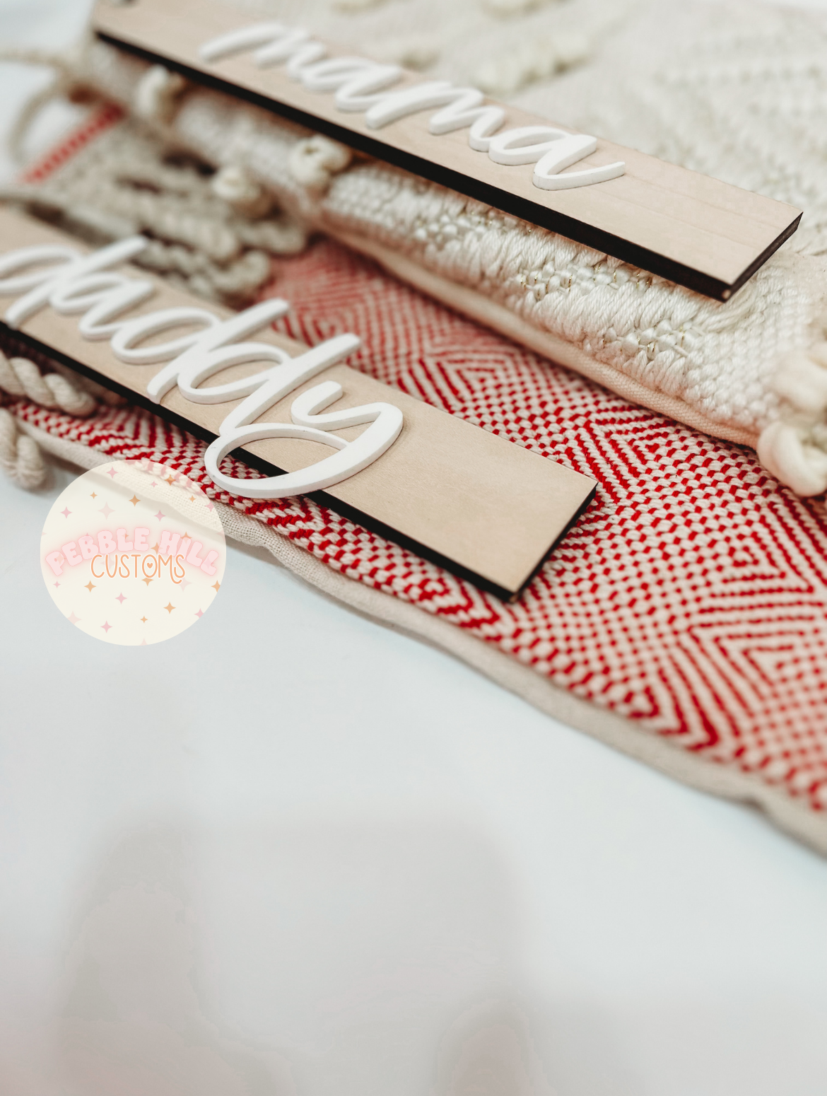 Single Layer Acrylic Stocking Tag