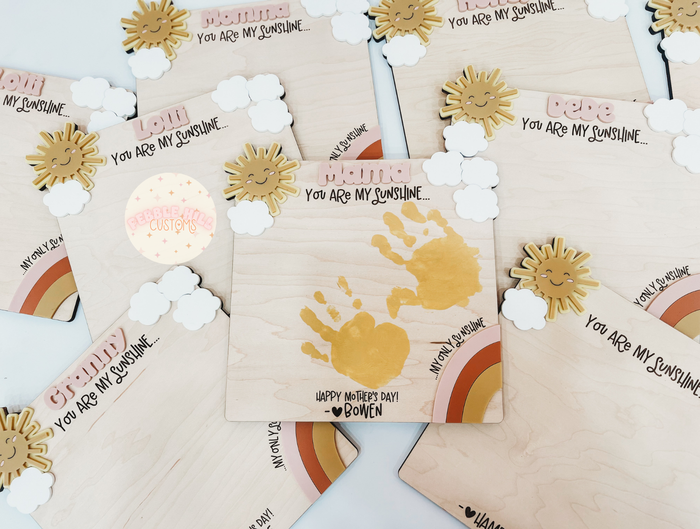 Mother's Day Sunshine Handprint Sign