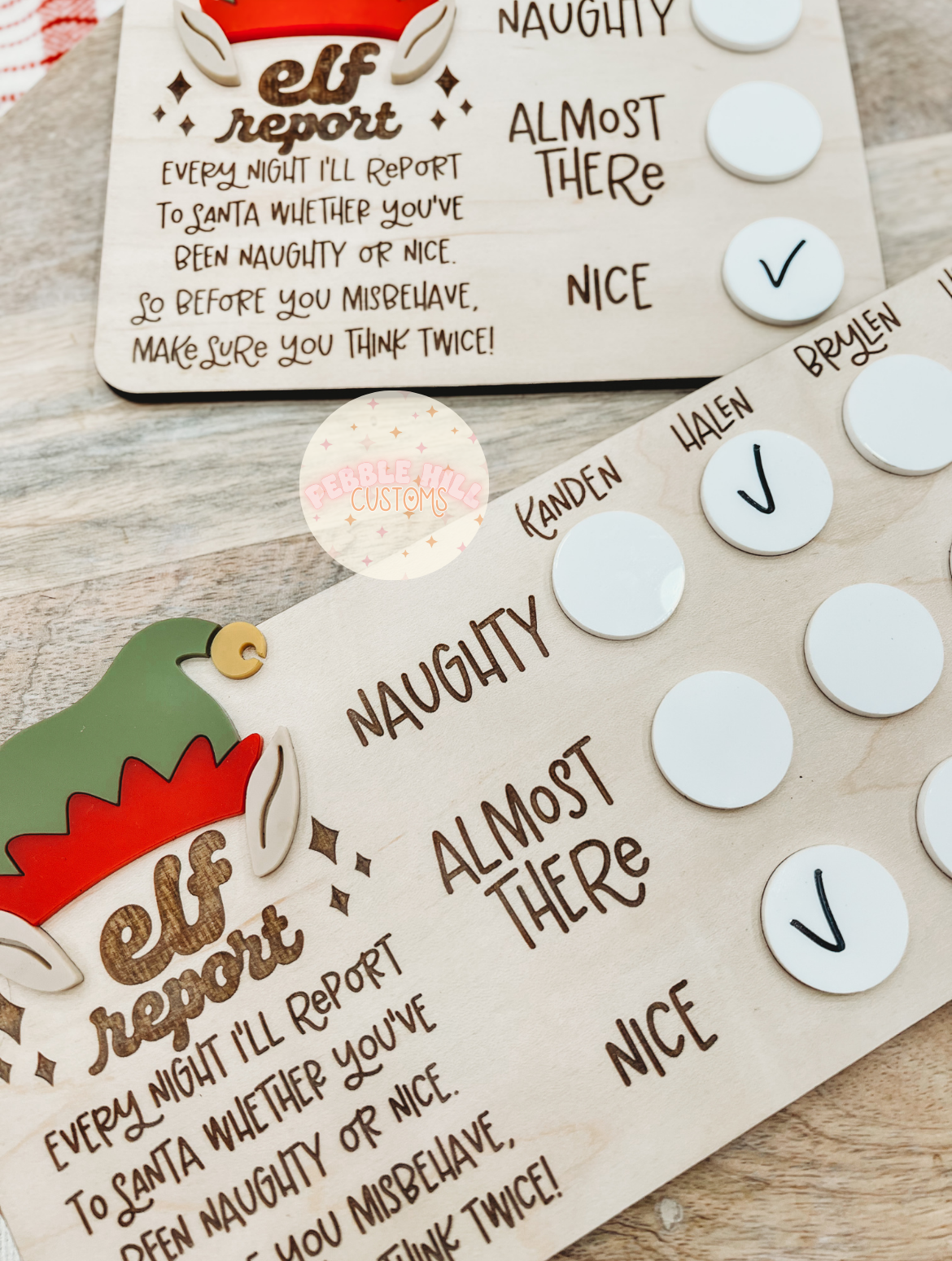 Elf Report Magnet Sign